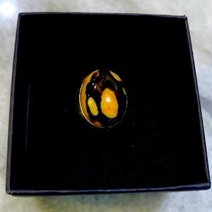 Size 6 solid sterling and moonstone ring